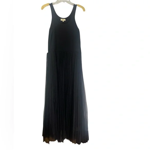 Elan Maxi Tank Tulle black dress. Size XL GUC - Picture 6 of 11